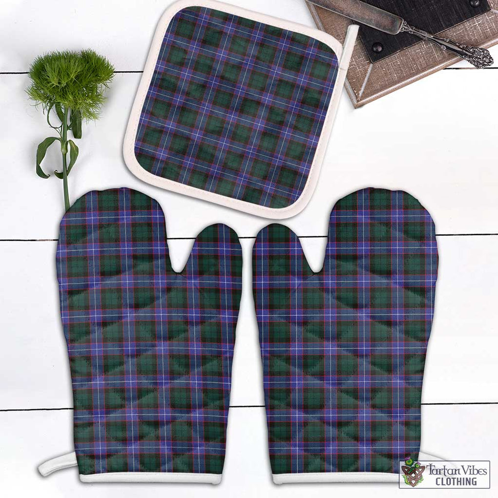 Hunter (Hunterston) Tartan Combo Oven Mitt & Pot-Holder Combo 1 Oven Mitt & 1 Pot-Holder White - Tartan Vibes Clothing