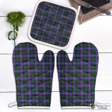 Hunter (Hunterston) Tartan Combo Oven Mitt & Pot-Holder Combo 1 Oven Mitt & 1 Pot-Holder White - Tartan Vibes Clothing