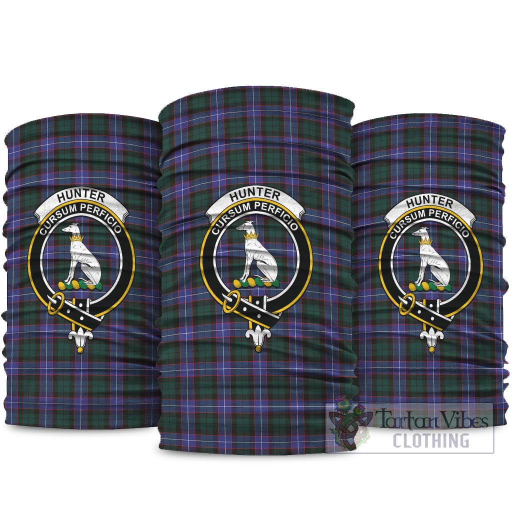 Hunter Modern Tartan Neck Gaiters, Tartan Bandanas, Tartan Head Band with Family Crest