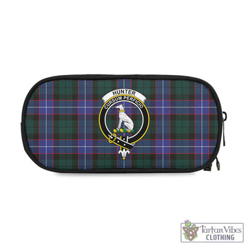 Tartan Vibes Clothing Hunter Modern Tartan Pen and Pencil Case with Family Crest