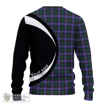 Hunter (Hunterston) Tartan Ugly Sweater with Family Crest Circle Style - Tartan Vibes Clothing