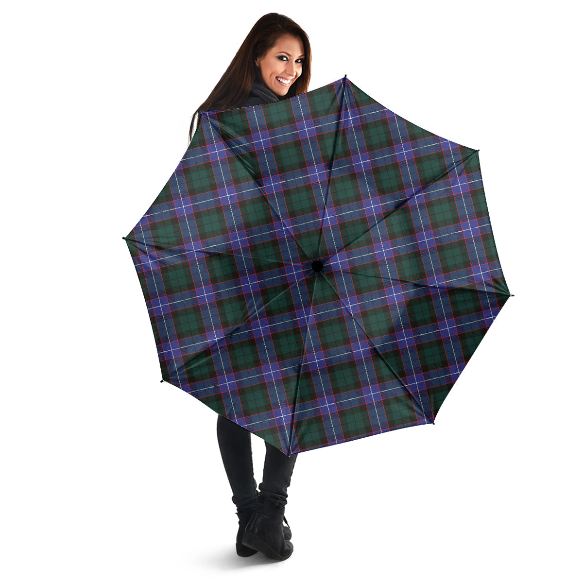Hunter Modern Tartan Umbrella - Tartanvibesclothing
