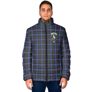Hunter (Hunterston) Tartan Padded Jacket with Family Crest