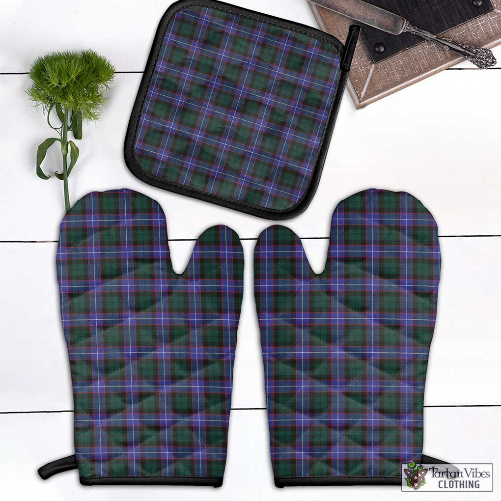 Hunter (Hunterston) Tartan Combo Oven Mitt & Pot-Holder Combo 1 Oven Mitt & 1 Pot-Holder Black - Tartan Vibes Clothing
