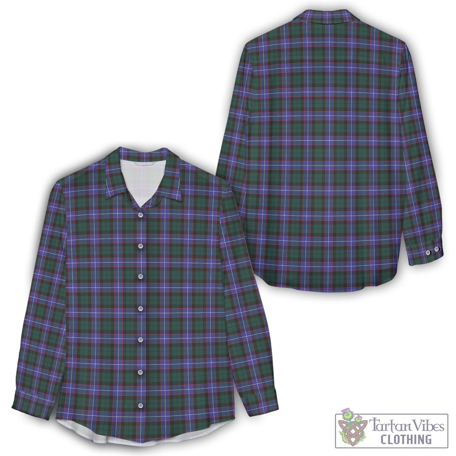 Hunter Modern Tartan Womens Casual Shirt