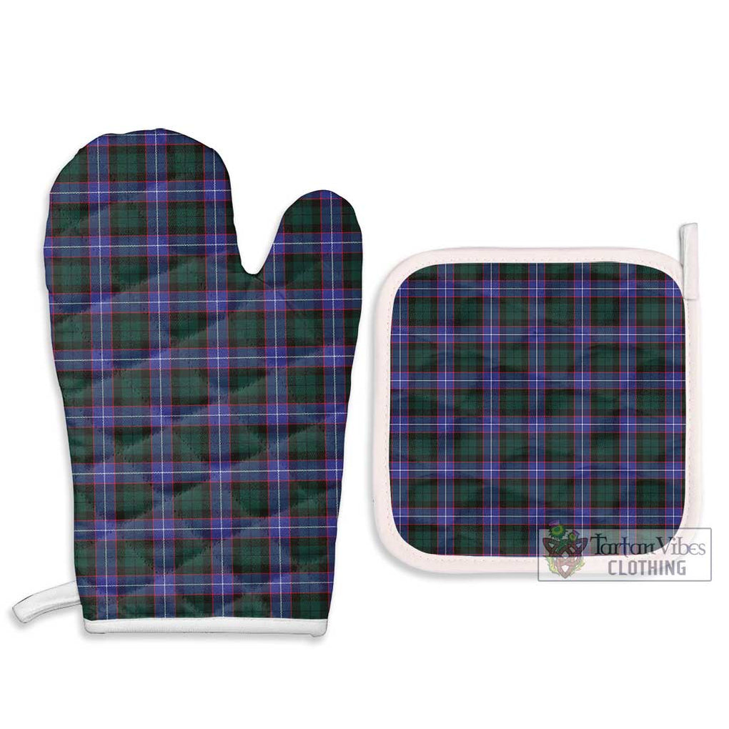 Hunter (Hunterston) Tartan Combo Oven Mitt & Pot-Holder Combo 1 Oven Mitt & 2 Pot-Holder White - Tartan Vibes Clothing