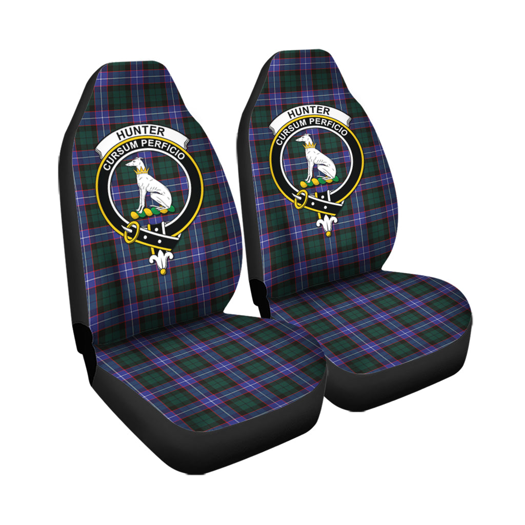 Hunter Modern Tartan Car Seat Cover with Family Crest - Tartanvibesclothing