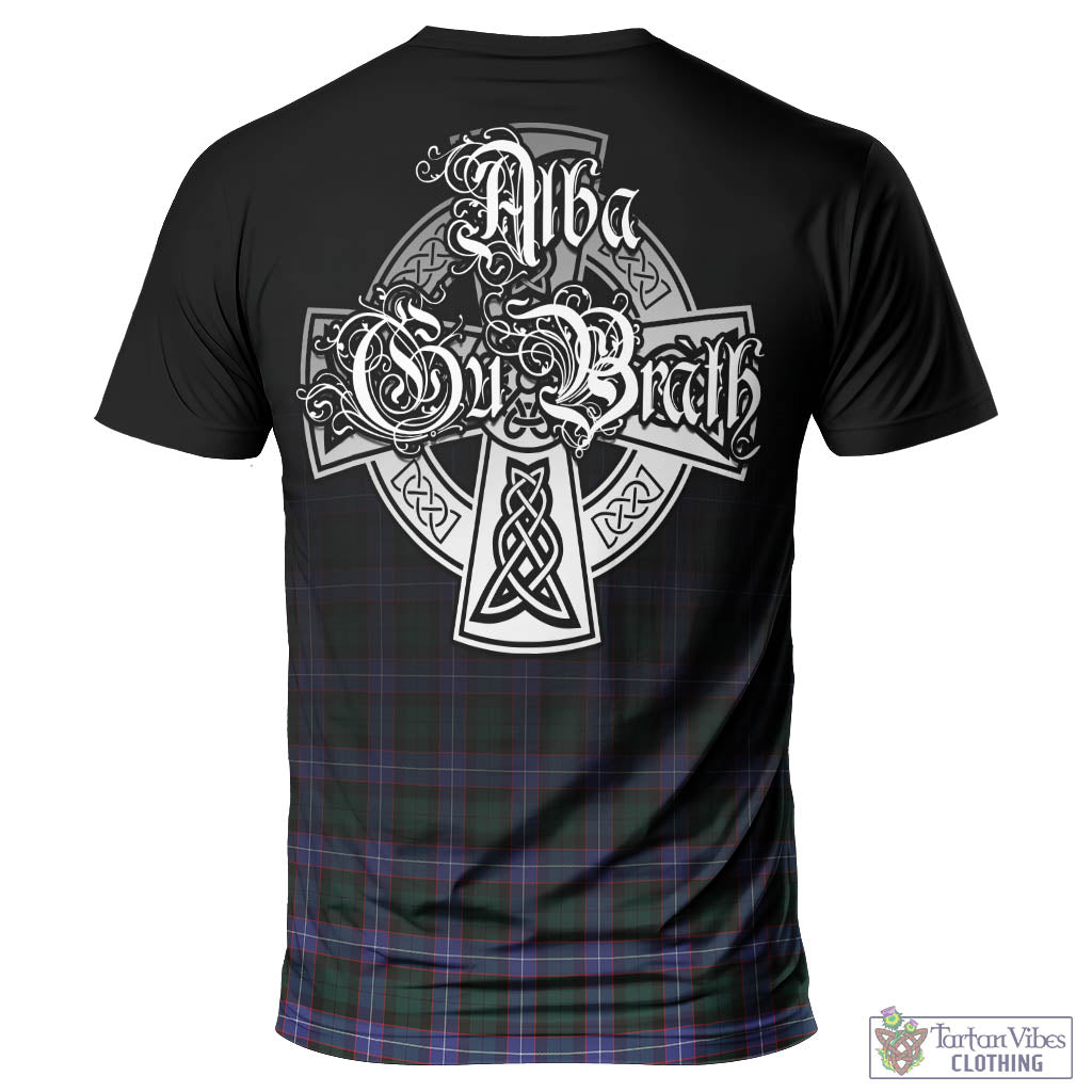 Tartan Vibes Clothing Hunter Modern Tartan T-Shirt Featuring Alba Gu Brath Family Crest Celtic Inspired