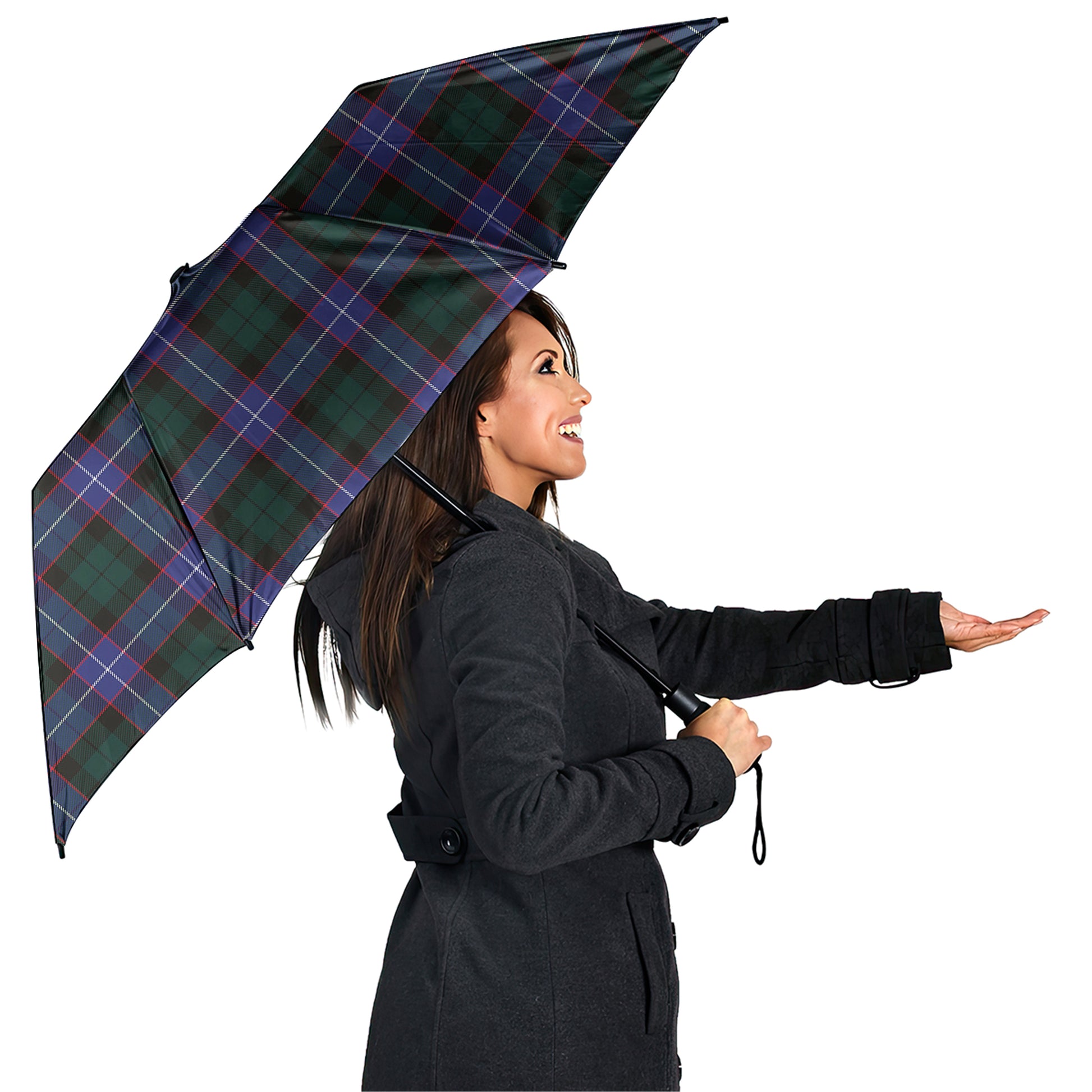 Hunter Modern Tartan Umbrella - Tartanvibesclothing