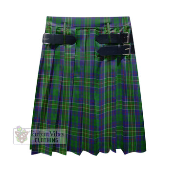 Hunter of Hunterston Tartan Men's Pleated Skirt - Fashion Casual Retro Scottish Kilt Style