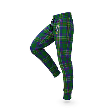 Hunter of Hunterston Tartan Joggers Pants with Family Crest