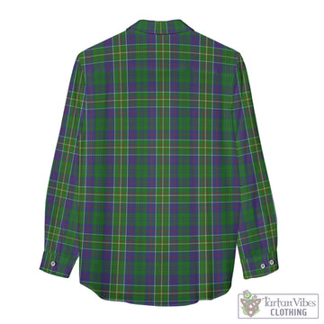 Hunter of Hunterston Tartan Womens Casual Shirt with Family Crest