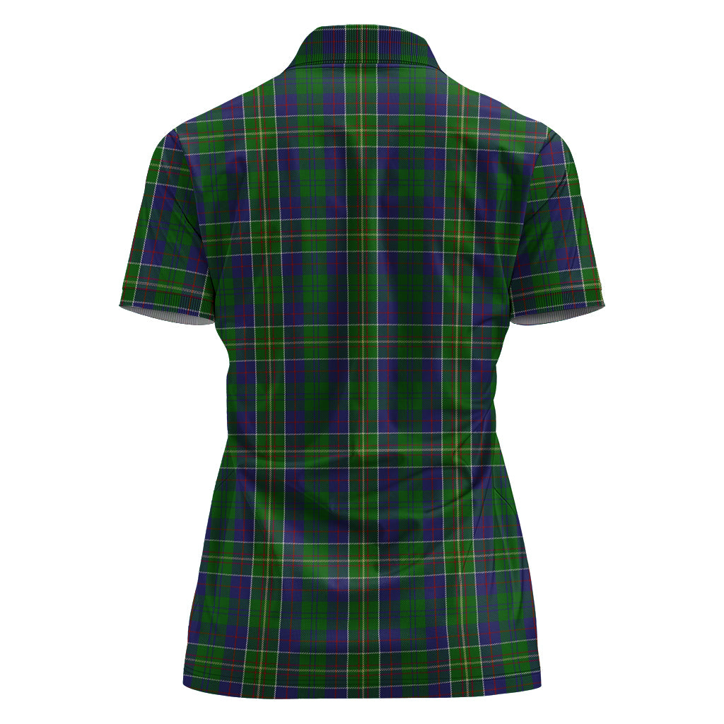hunter-of-hunterston-tartan-polo-shirt-with-family-crest-for-women