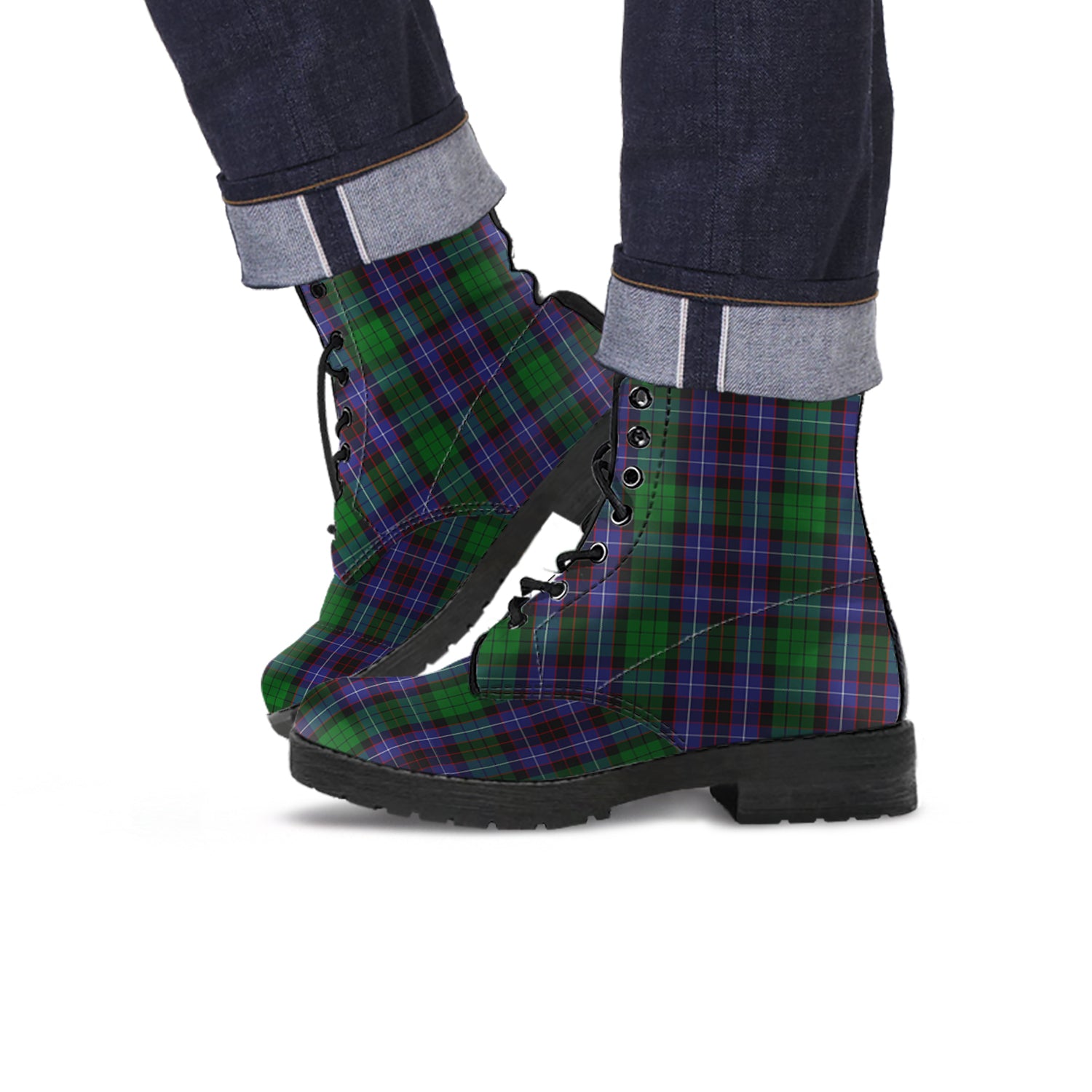 hunter-of-peebleshire-tartan-leather-boots
