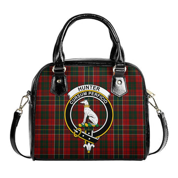 Hunter USA Tartan Shoulder Handbags with Family Crest