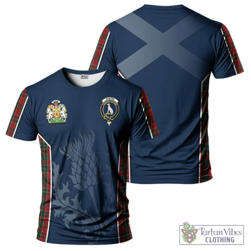Hunter USA Tartan T-Shirt with Family Crest and Scottish Thistle Vibes Sport Style