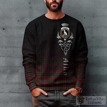 Hunter USA Tartan Sweatshirt Featuring Alba Gu Brath Family Crest Celtic Inspired