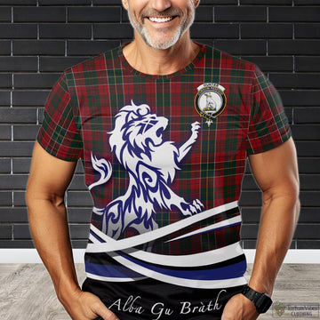 Hunter USA Tartan T-Shirt with Alba Gu Brath Regal Lion Emblem