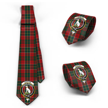Hunter USA Tartan Classic Necktie with Family Crest