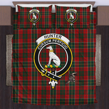 Hunter USA Tartan Bedding Set with Family Crest