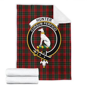 Hunter USA Tartan Blanket with Family Crest