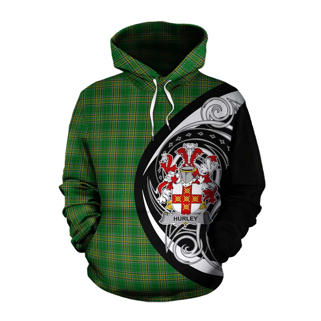 Tartan Vibes Clothing Hurley Irish Clan Cotton Hoodie Celtic Circle Style