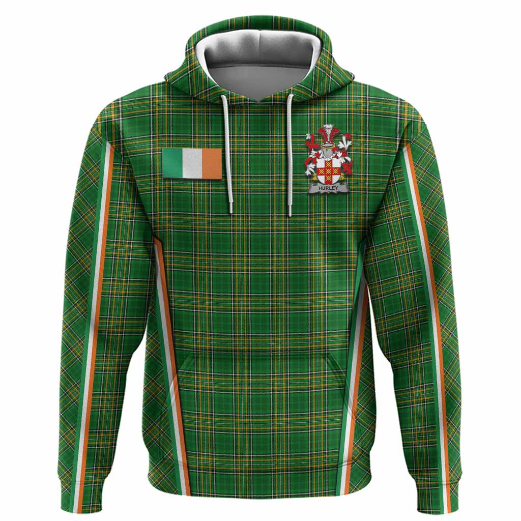 Hurley Irish Clan Coat of Arm Tartan Hoodie Flag Style