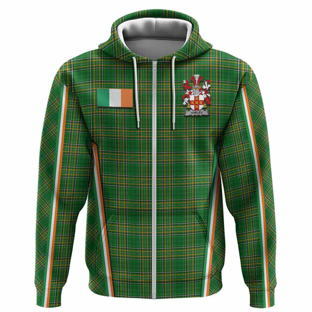 Hurley Irish Clan Coat of Arm Tartan Hoodie Flag Style