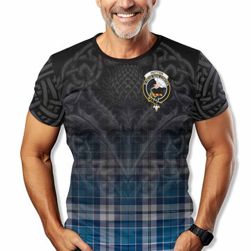 Hutton Tartan T-Shirt with Family Crest Celtic Thistle Vibes Kid's Shirt - Tartan Vibes Clothing