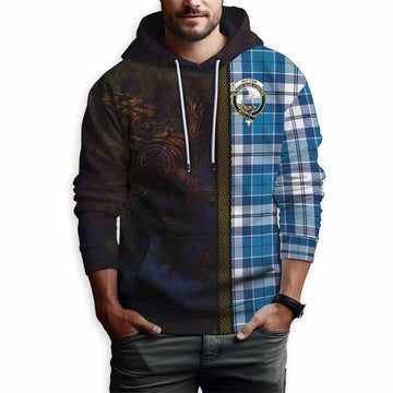 Hutton Tartan Family Crest Hoodie Alba Gu Brath Be Brave Lion Ancient Style