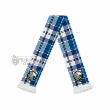 Tartan Vibes Clothing Hutton Tartan Ruffneck Scarf with Family Crest