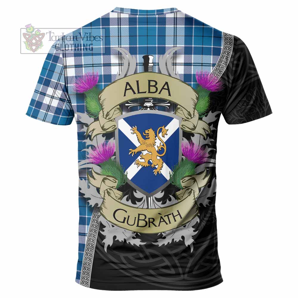 Hutton Tartan Family Crest T-Shirt Lion Rampant Royal Thistle Shield Celtic Inspired - Tartan Vibes Clothing