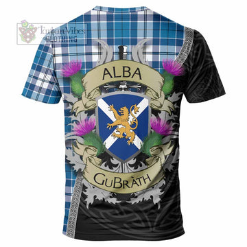 Hutton Tartan Family Crest T-Shirt Lion Rampant Royal Thistle Shield Celtic Inspired - Tartan Vibes Clothing