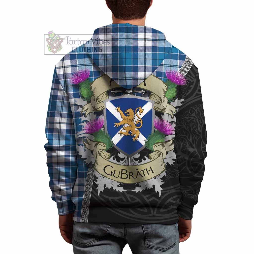 Hutton Tartan Family Crest Hoodie Lion Rampant Royal Thistle Shield Celtic Inspired - Tartan Vibes Clothing