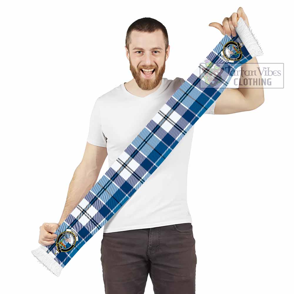 Hutton Tartan Ruffneck Scarf with Family Crest - Tartan Vibes Clothing