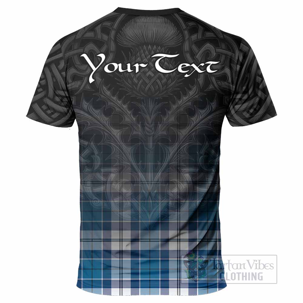 Hutton Tartan T-Shirt with Family Crest Celtic Thistle Vibes - Tartan Vibes Clothing