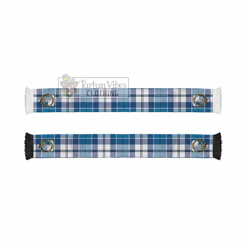 Hutton Tartan Ruffneck Scarf with Family Crest - Tartan Vibes Clothing