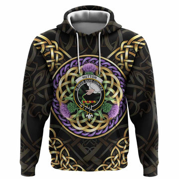 Hutton Clan Crest Hoodie Celtic Scottish Thistle