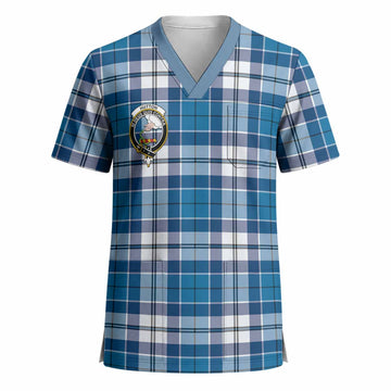 Hutton Crest Tartan Scrub Top - Tartan Vibes Clothing