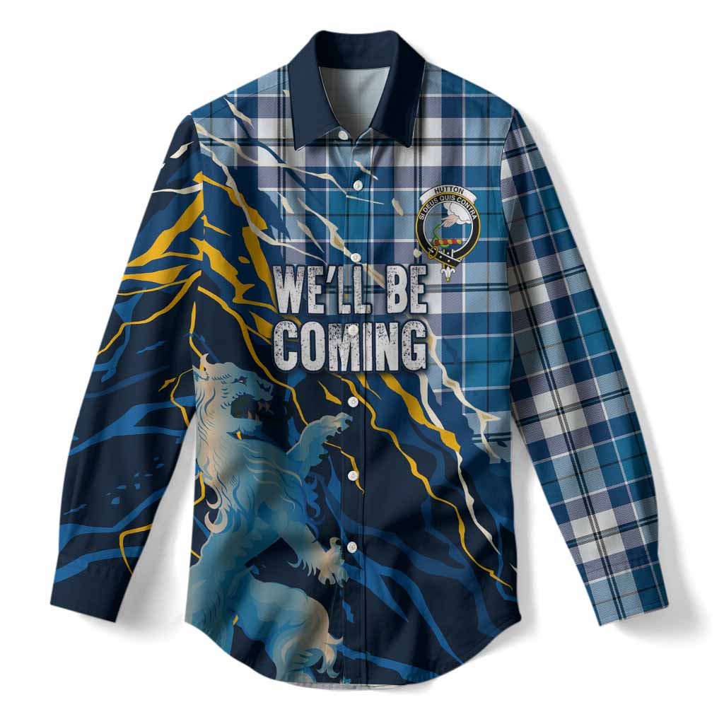 Hutton Scotland Tartan Women Casual Shirt WC2026 Football - We'll Be Coming
