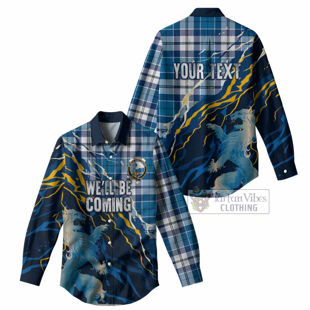 Hutton Scotland Tartan Women Casual Shirt WC2026 Football - We'll Be Coming
