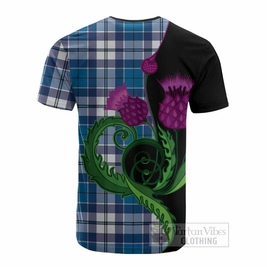 Hutton Tartan Cotton T-shirt Traditional Scottish Thistle