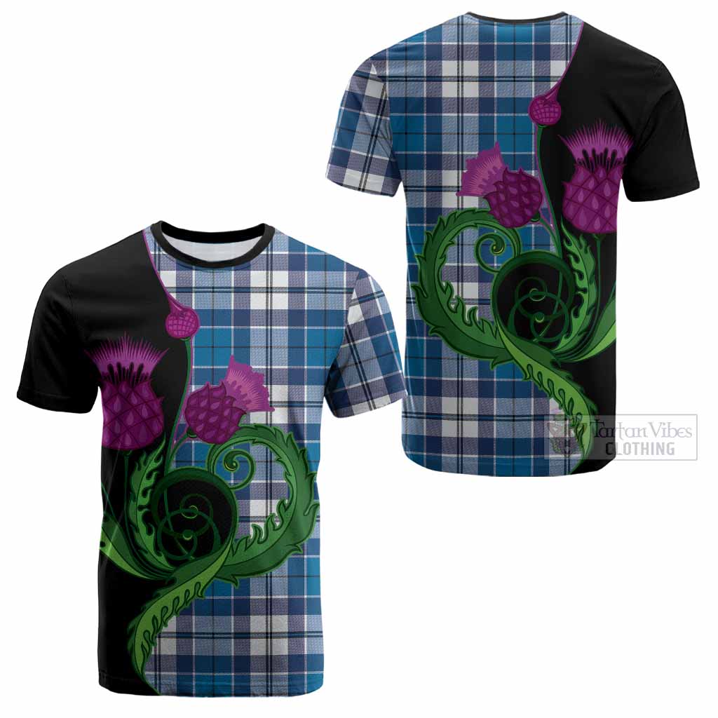 Hutton Tartan Cotton T-shirt Traditional Scottish Thistle