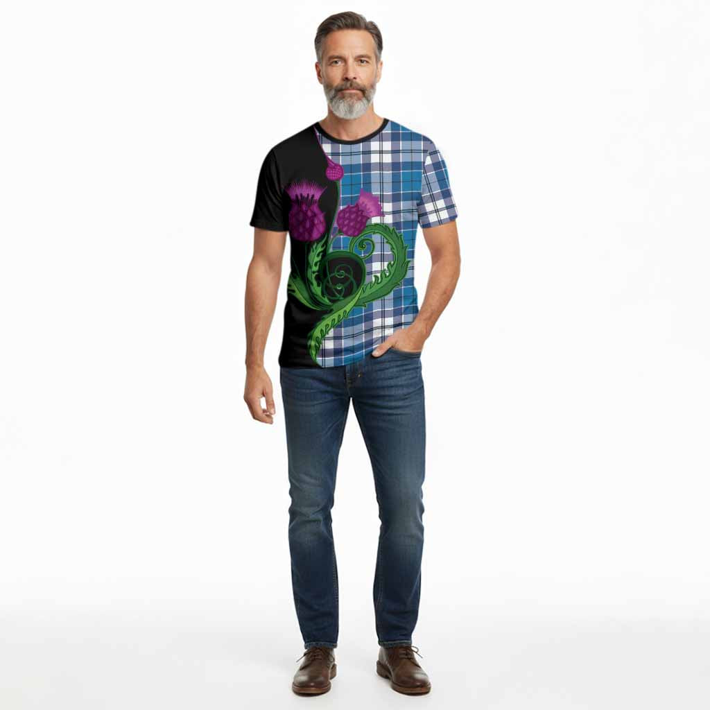Hutton Tartan Cotton T-shirt Traditional Scottish Thistle