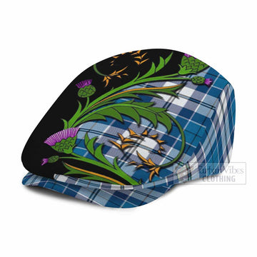 Hutton Tartan Flat Cap, Jeff Cap Scottish Thistle Pride Heritage Art