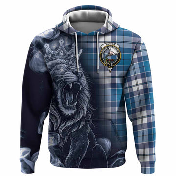 Hutton Tartan Hoodie Roaring Lion Heritage