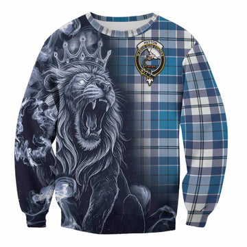 Hutton Tartan Sweatshirt Roaring Lion Heritage