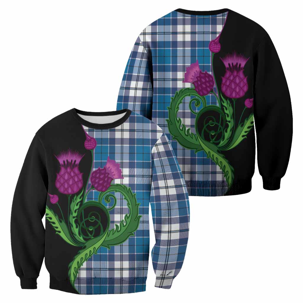 Hutton Tartan Sweatshirt Traditional Scottish Thistle