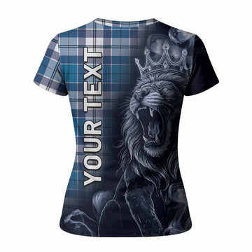 Hutton Tartan Women T shirt Roaring Lion Heritage
