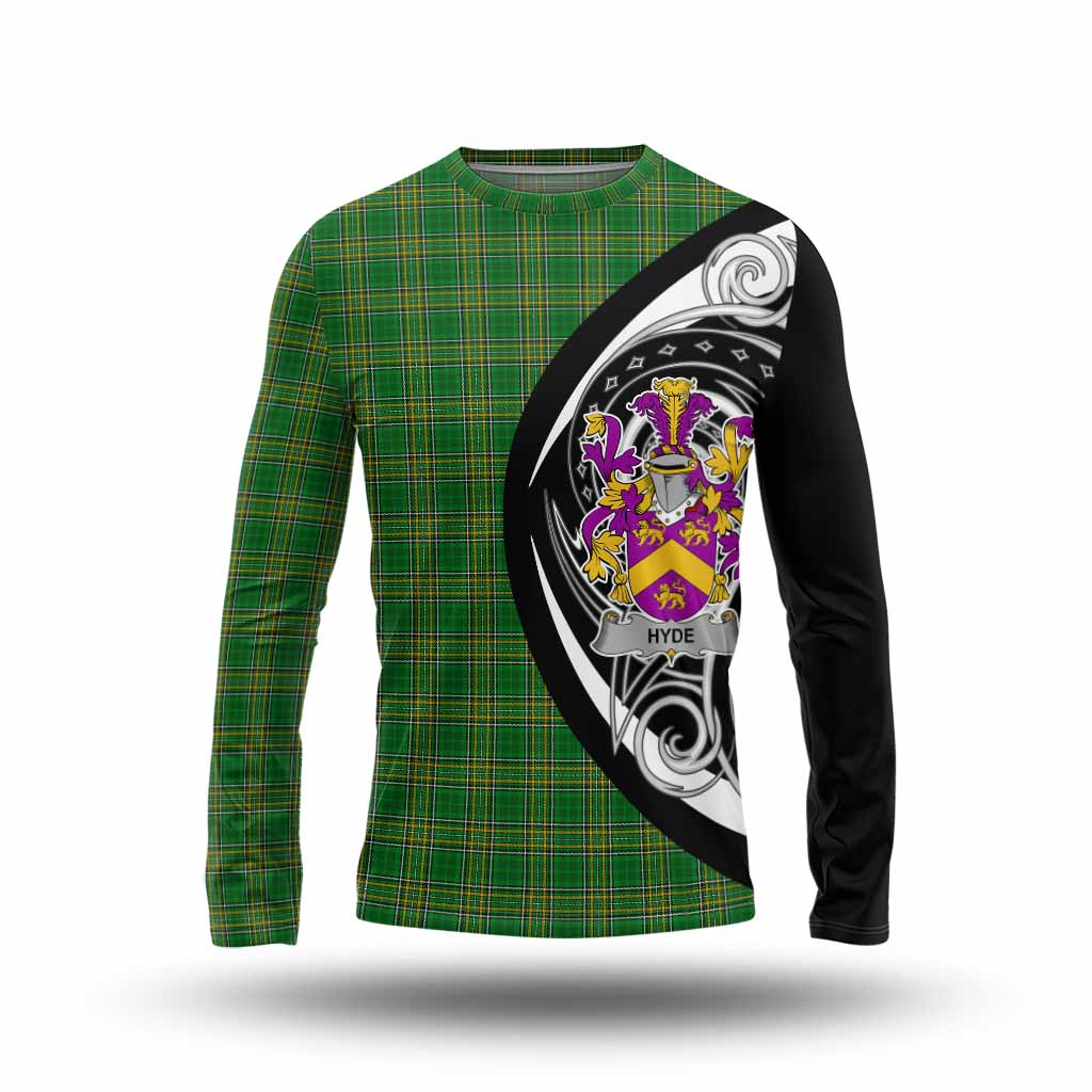 Hyde Irish Clan Long Sleeve T-Shirt Celtic Circle Style Unisex - Tartan Vibes Clothing